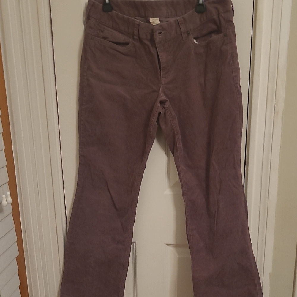 J. Crew Women's Wide Leg Jeans in Plum